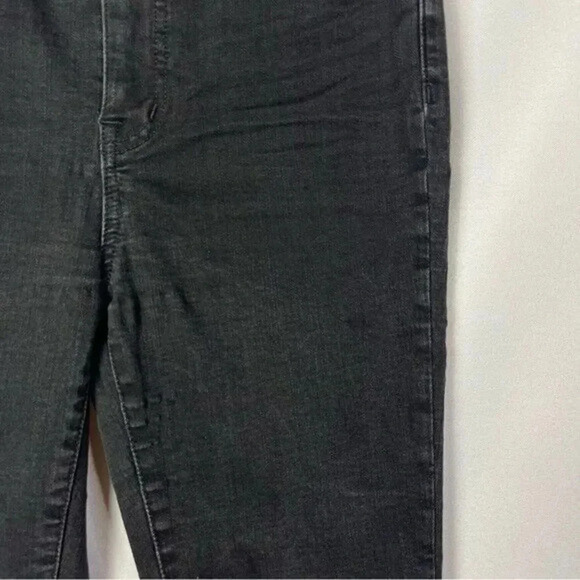 Madewell 11" High Rise Lunar Black Wash Skinny Jeans 26 - Picture 6 of 6